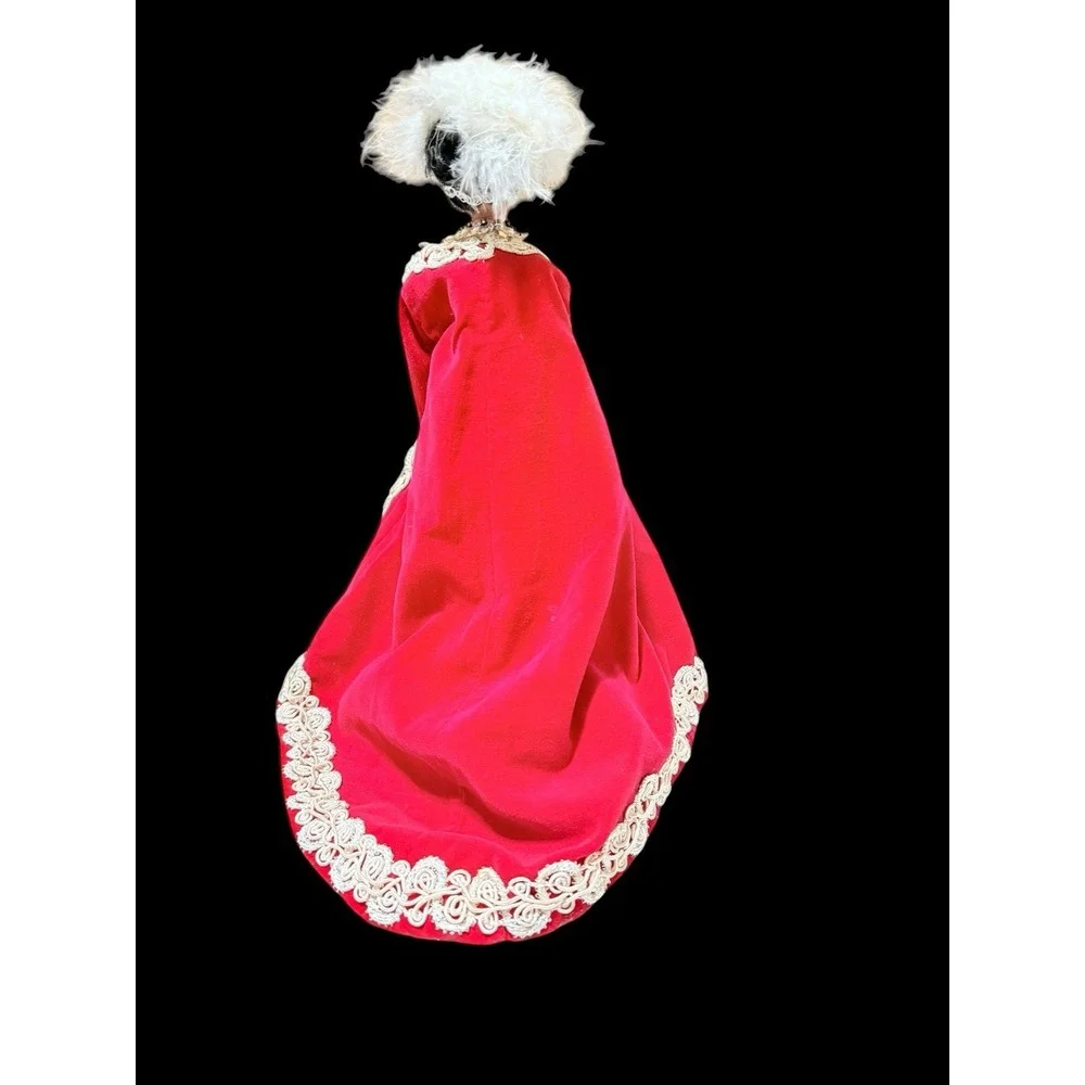 Vtg Barbie Clone Scarlet‎ O'hara In Red Velvet Curtain Dress & Beaded Gown